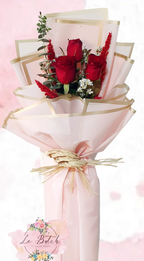 Roses Bouquet (3 pcs.) - Image 5