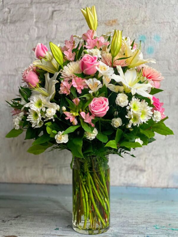 Assorted Flowers Glass Vase Arrangement - Image 17