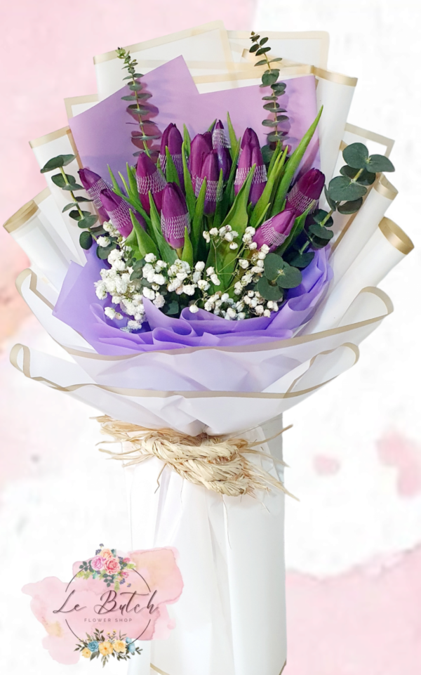 Tulips Bouquet (9 pcs.) - Image 2