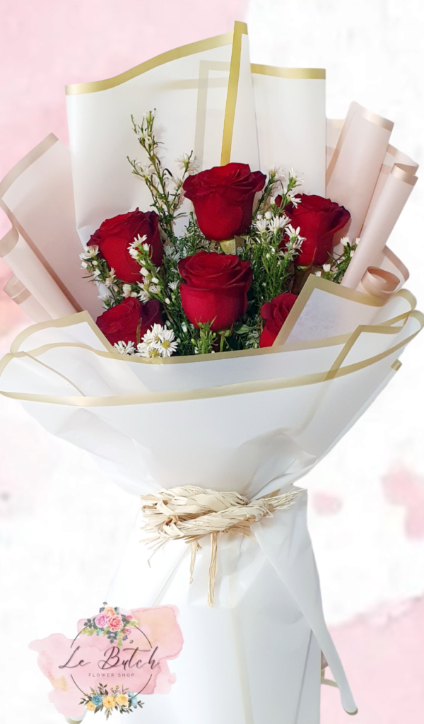 Roses Bouquet (6 pcs.) - Image 5