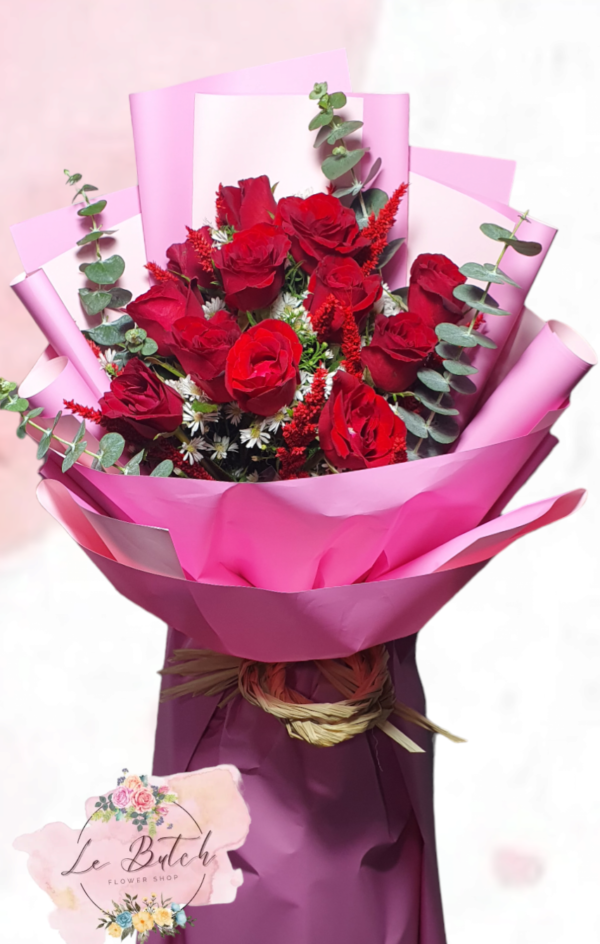 Roses Bouquet (12 pcs.) - Image 4