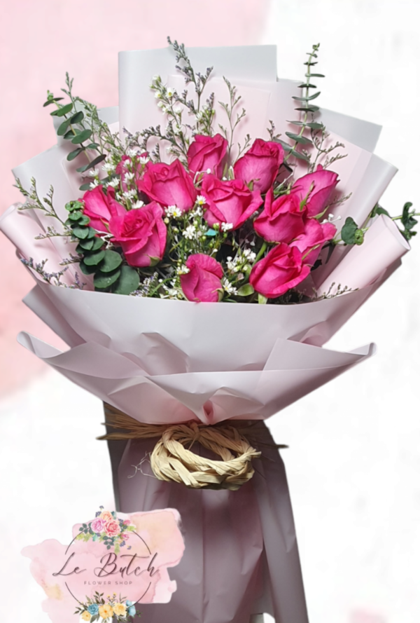 Roses Bouquet (12 pcs.) - Image 6