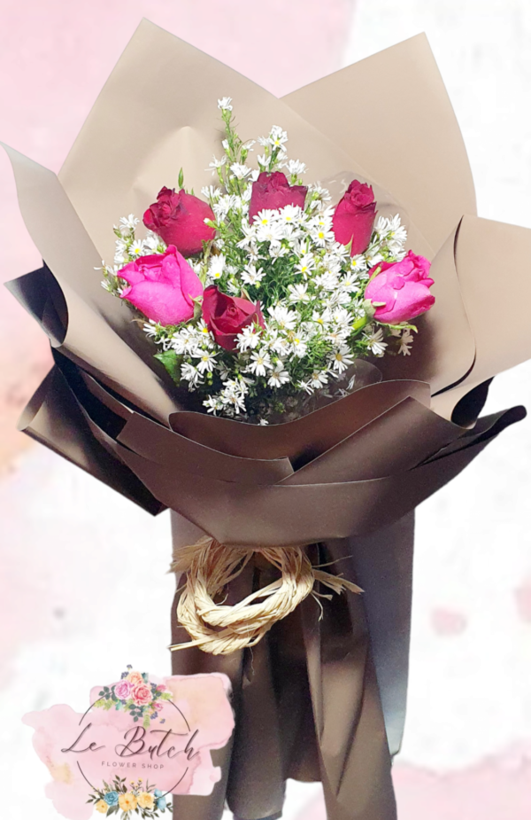 Roses Bouquet (6 pcs.) - Image 8