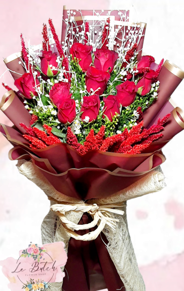 Roses Bouquet (12 pcs.) - Image 7