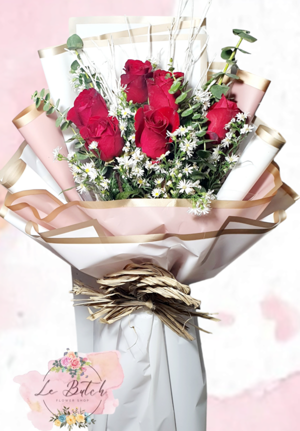 Roses Bouquet (6 pcs.) - Image 10