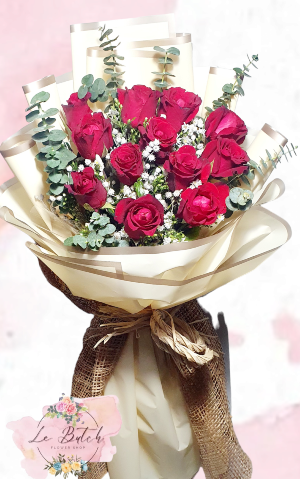 Roses Bouquet (12 pcs.) - Image 8