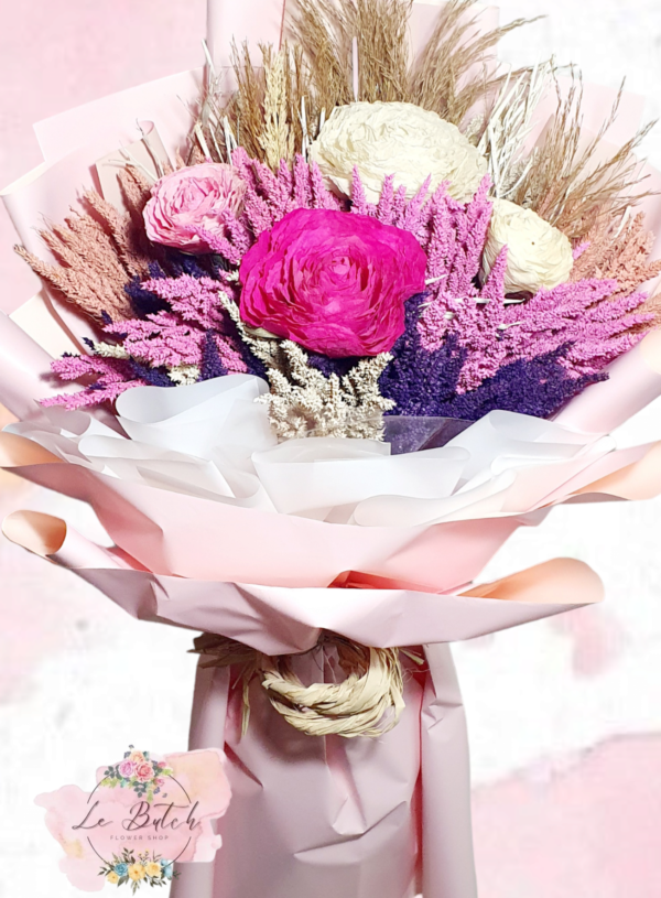 Imported Dried Flowers Bouquet - Image 5