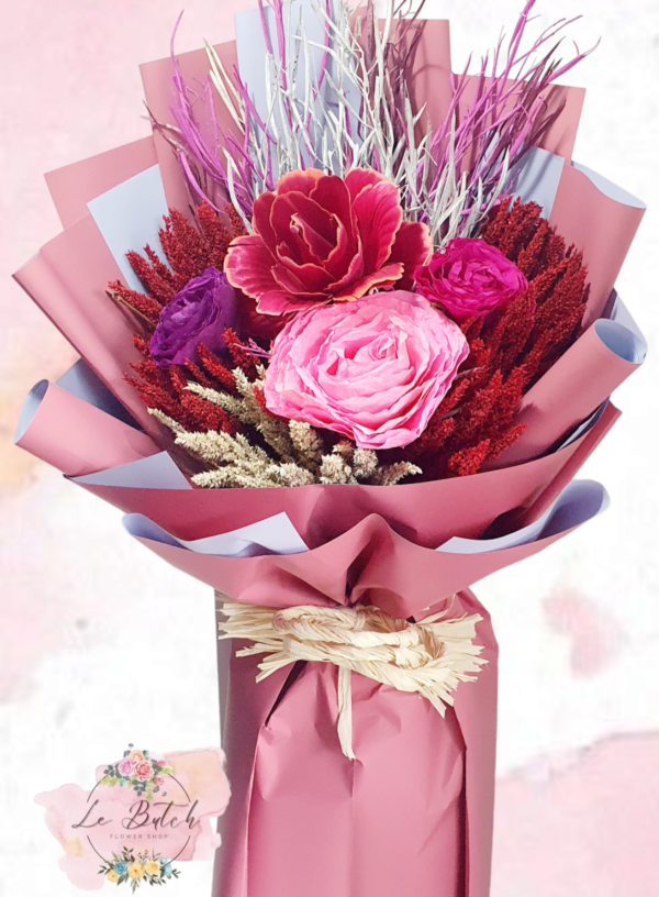 Imported Dried Flowers Bouquet - Image 6