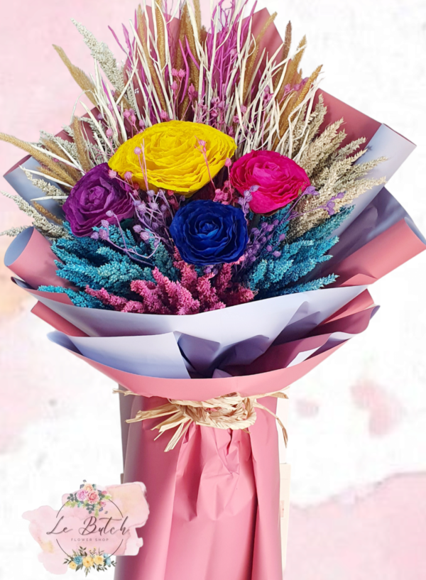 Imported Dried Flowers Bouquet - Image 7