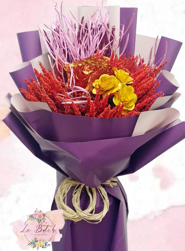 Imported Dried Flowers Bouquet - Image 11