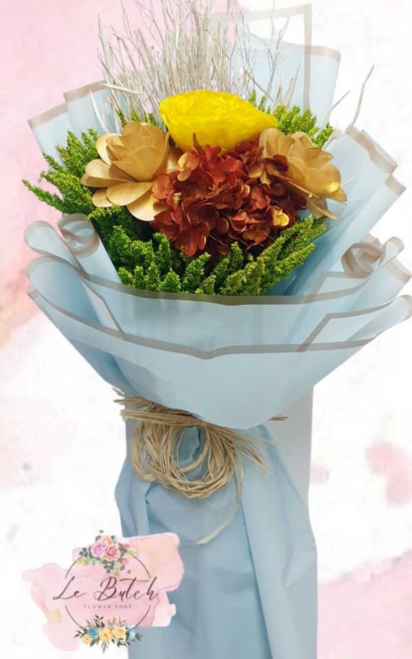 Imported Dried Flowers Bouquet - Image 12