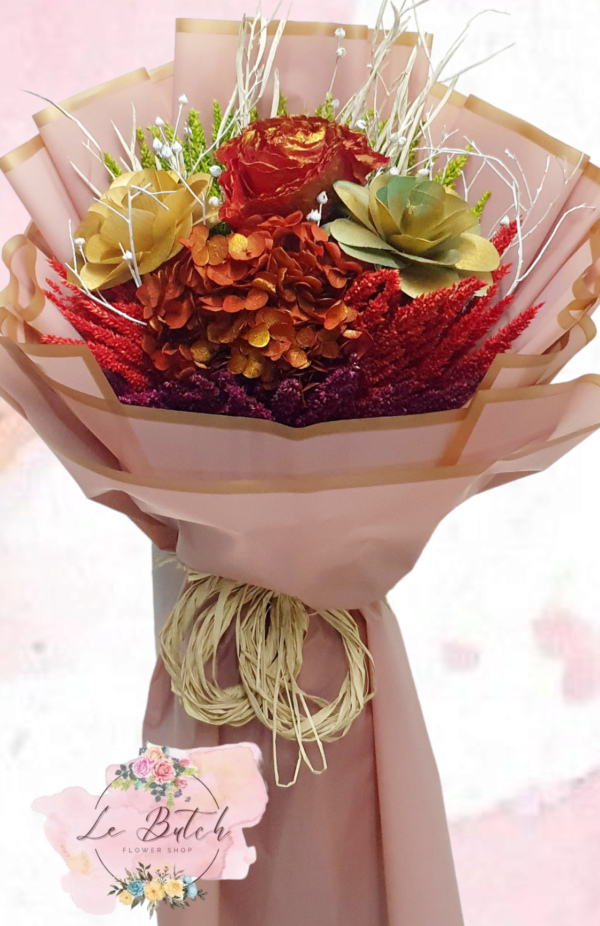 Imported Dried Flowers Bouquet - Image 13