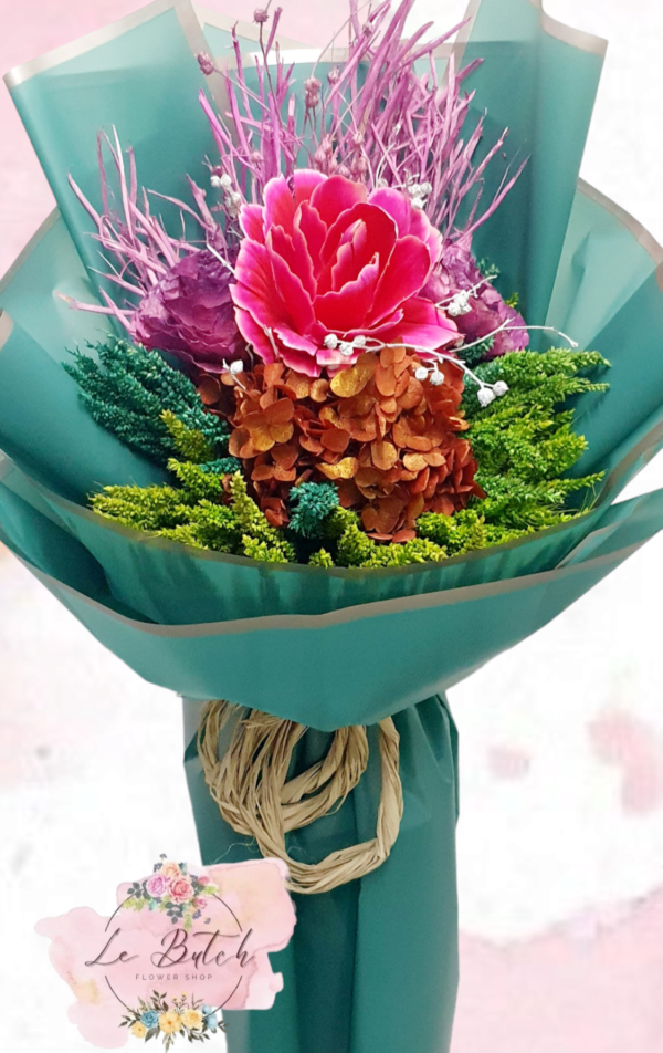 Imported Dried Flowers Bouquet - Image 14