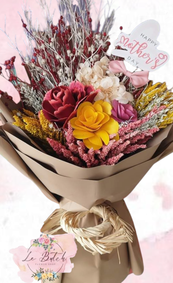 Imported Dried Flowers Bouquet - Image 15