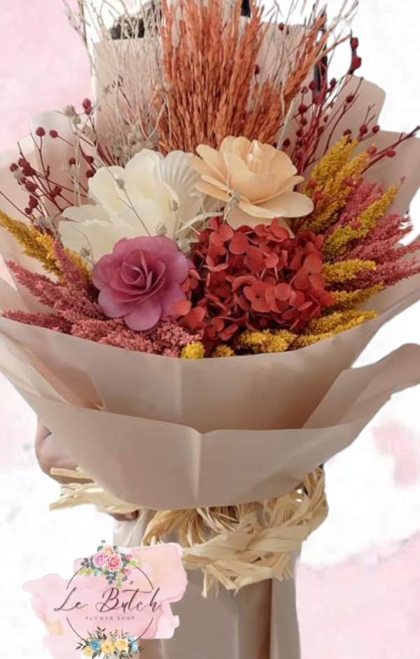 Imported Dried Flowers Bouquet - Image 17