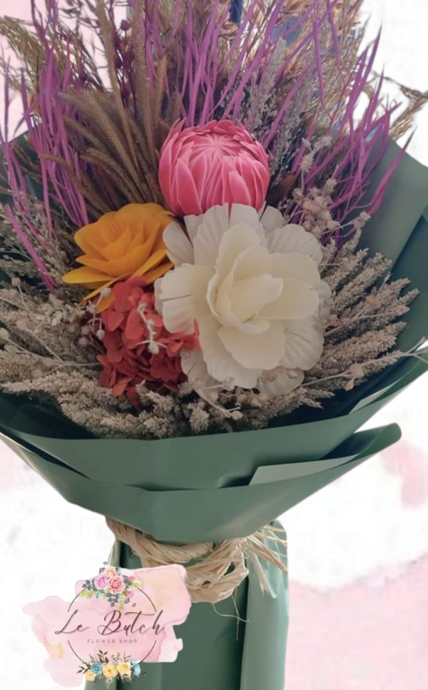 Imported Dried Flowers Bouquet - Image 18