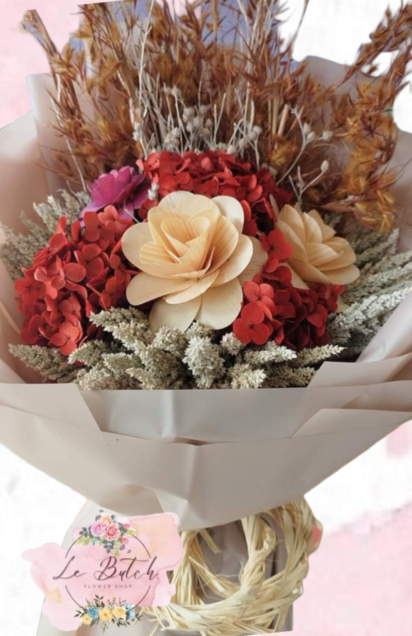 Imported Dried Flowers Bouquet - Image 19